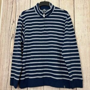 Lands End Mens Bedford Rib Quarter zip Sweaters size XL